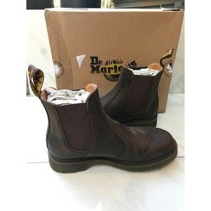 $180 Dr. Martens Unisex 2976 Chelsea Boot, Gaucho Crazy Horse Men 8 Women 9